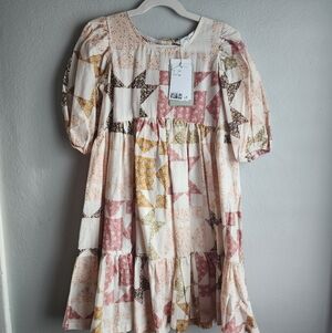 H&M HTF Patchwork Dress NWT Size 7